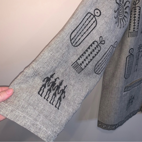 Venus Imports 100% Cotton Oversized Jacket Grey XL - Picture 6 of 9